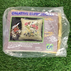 Creative Expressions Nantucket WIldflowers Crewel Kit